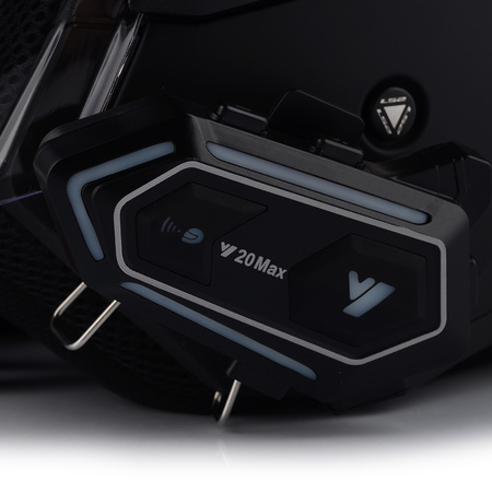 OTWARTY KASK MOTOCYKLOWY LS2 OF616 II CZARNY MAT + INTERKOM  BLUETOOTH