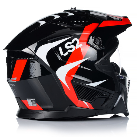 KASK MOTOCYKLOWY 4w1 LS2 OF606 TRIAL ODPINANA SZCZĘKA + DASZEK + 2x SZYBA