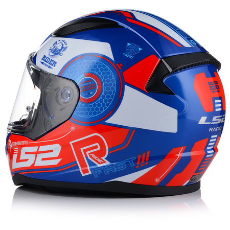  	KASK MOTOCYKLOWY LS2 FF353 RAPID STRATUS BL/RED INTEGRALNY SYSTEM PINLOCK