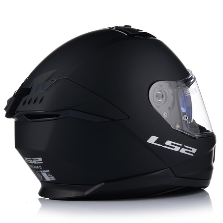 KASK MOTOCYKLOWY LS2 FF808 STREAM II CZARNY MAT MĘSKI BLENDA + TĘCZOWA SZYBA