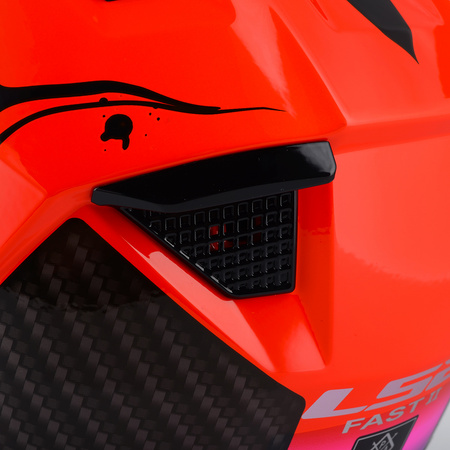 KASK MOTOCYKLOWY LS2 MX708 FAST II WASH RED LEKKI ENDURO CROSS QUAD ATV