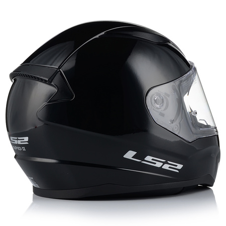 KASK MOTOCYKLOWY LS2 FF353 RAPID II CZARNY POŁYSK ECE 22.06 + CIEMNA SZYBA