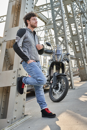 SPODNIE MOTOCYKLOWE | SHIMA DEVON | MĘSKIE JEANSY + OCHRANIACZE + GRATIS