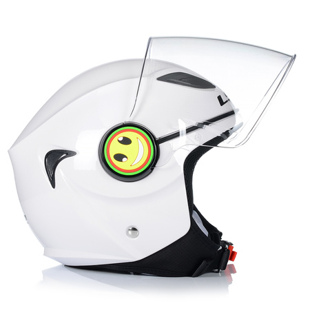 KASK MOTOCYKLOWY OTWARTY DLA DZIECI LS2 OF602 FUNNY NA SKUTER MOTOR ECE22-05