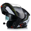 KASK MOTOCYKLOWY VITO FURIO FLUO GREY SZCZĘKOWY + INTERKOM VITO BLUETOOTH 2XL