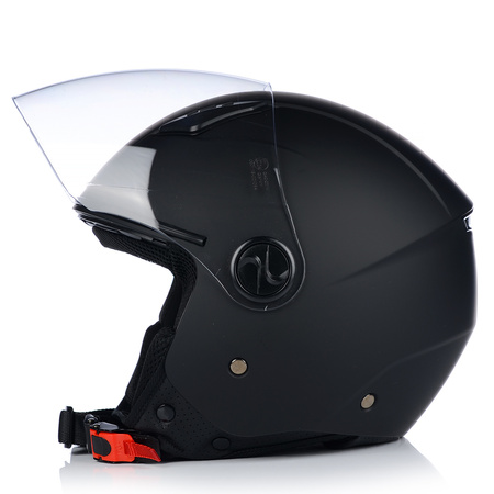 KASK MOTOCYKLOWY OTWARTY | VITO BRAVO | CZARNY MAT SKUTER CHOPPER ECE 22.06 