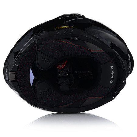 KASK MOTOCYKLOWY LS2 FF901 ADVANT CZARNY POŁYSK + INTERKOM VITO BLUETOOTH