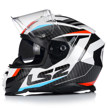 KASK MOTOCYKLOWY LS2 FF800 STORM II RACER + PINLOCK + BLENDA ECER 22.06