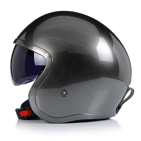 KASK MOTOCYKLOWY LS2 OF599 SPITFIRE JEANS TITAN OTWARTY CHOPPER + BLENDA