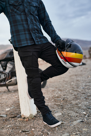 SPODNIE MOTOCYKLOWE | SHIMA GIRO 2.0 | MĘSKIE JEANSY + OCHRANIACZE + GRATIS