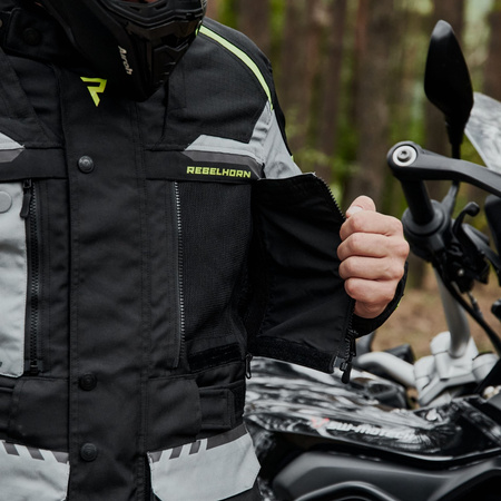 KURTKA MOTOCYKLOWA | REBELHORN CUBBY IV | DŁUGA WODOODPORNA MĘSKA + GRATISY