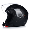 KASK MOTOCYKLOWY OTWARTY | VITO AMARO BLACK | MATOWY SKUTER CHOPPER +BLENDA 
