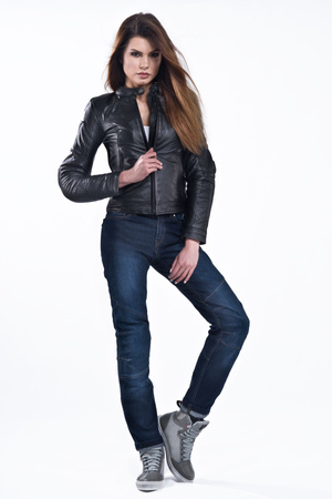 SPODNIE MOTOCYKLOWE | SHIMA SANSA | DAMSKIE JEANSY + OCHRANIACZE + GRATIS