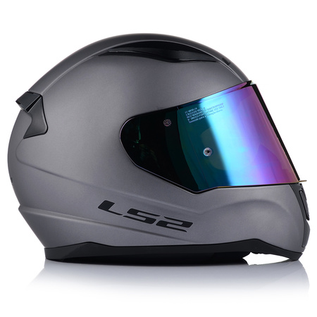 KASK MOTOCYKLOWY LS2 FF353 RAPID II SZARY MAT ECE 22.06 + TĘCZOWA SZYBA
