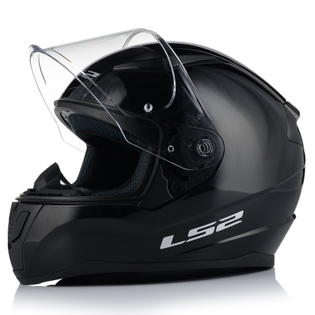 Kask motocyklowy LS2 FF353 RAPID II czarny połysk + interkom 1ST Bluetooth