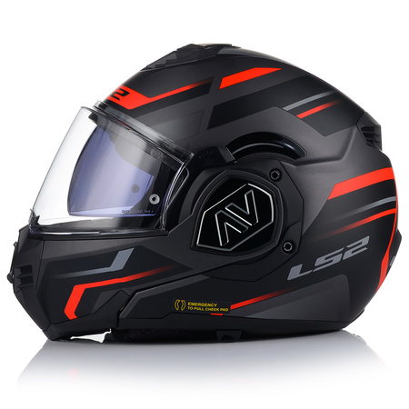 KASK MOTOCYKLOWY | LS2 FF906 ADVANT KUKA | SZCZĘKOWY + PINLOCK + PLECAK