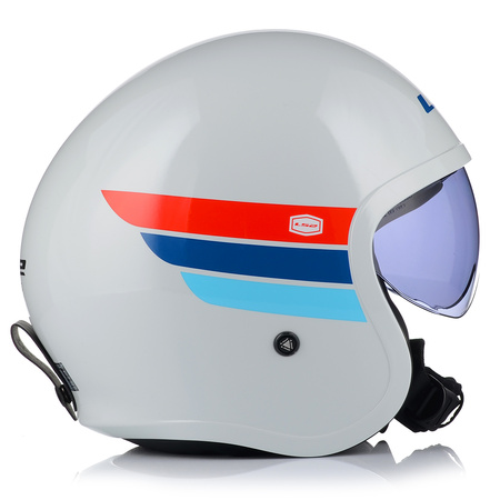 KASK MOTOCYKLOWY LS2 OF599 SPITFIRE RETRO OTWARTY NA SKUTER CHOPPER +BLENDA