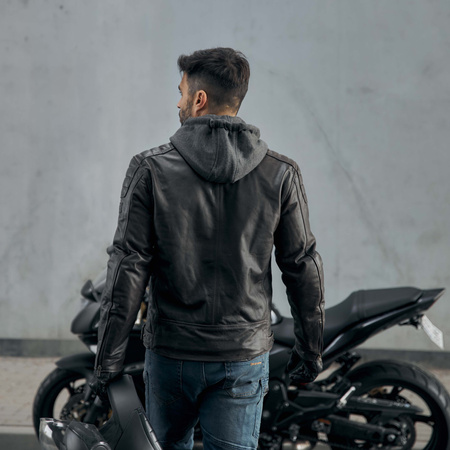 KURTKA MOTOCYKLOWA | REBELHORN IMPALA | MĘSKA SKÓRZANA CODZIENNA + GRATIS