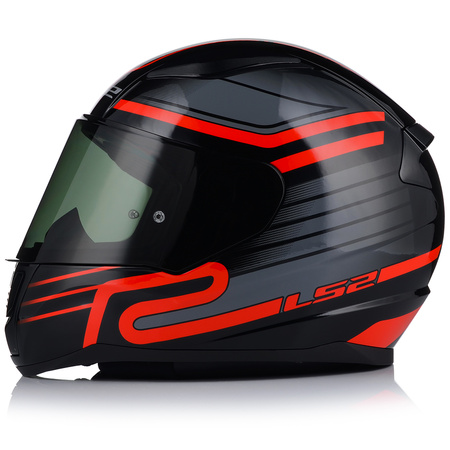 KASK MOTOCYKLOWY LS2 FF353 RAPID II CIRCUIT ECE 22.06 + PRZYCIEMNIANA SZYBA