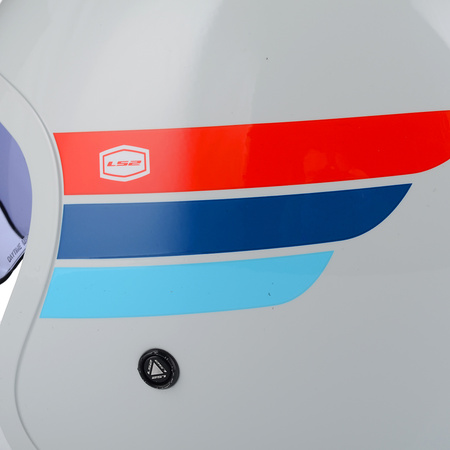 KASK MOTOCYKLOWY LS2 OF599 SPITFIRE RETRO OTWARTY NA SKUTER CHOPPER +BLENDA