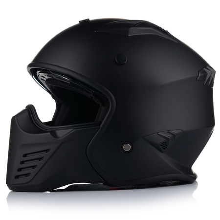 KASK MOTOCYKLOWY OTWARTY VITO BRUZANO ODPINANA SZCZĘKA  + DASZEK + 2x SZYBA