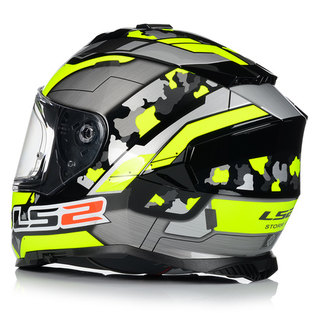 KASK MOTOCYKLOWY LS2 FF800 STORM II CYBORG + PINLOCK + BLENDA ECER 22.06