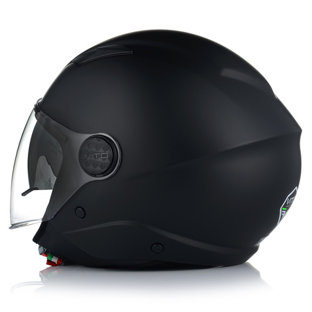 KASK MOTOCYKLOWY OTWARTY VITO SARENTA Z BLENDĄ + INTERKOM VITO BLUETOOTH