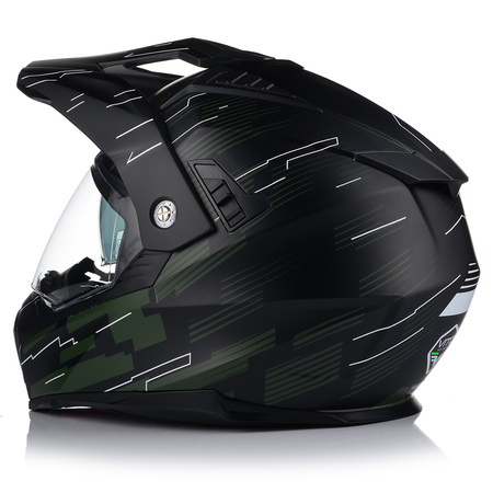 KASK MOTOCYKLOWY VITO MOLINO MAT ENDURO CROSS QUAD ATV + INTERKOM + BLENDA