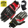 RĘKAWICE MOTOCYKLOWE | SHIMA X-BREEZE 2 RED | KRÓTKIE Z OCHRANIACZAMI CE