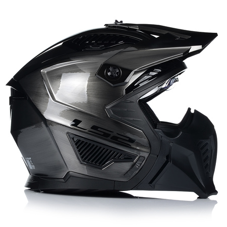 KASK MOTOCYKLOWY 4w1 LS2 OF606 JEANS ODPINANA SZCZĘKA + DASZEK + 2x SZYBA