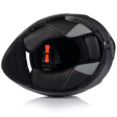 KASK MOTOCYKLOWY LS2 FF800 STORM II SZARY MATT + INTERKOM VITO BLUETOOTH