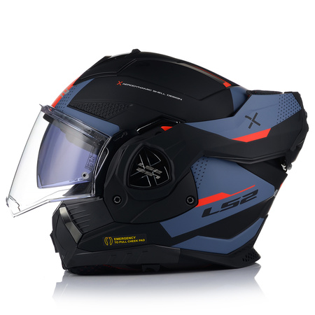 KASK MOTOCYKLOWY LS2 FF901 ADVANT OBLIVION BLUE + INTERKOM VITO BLUETOOTH