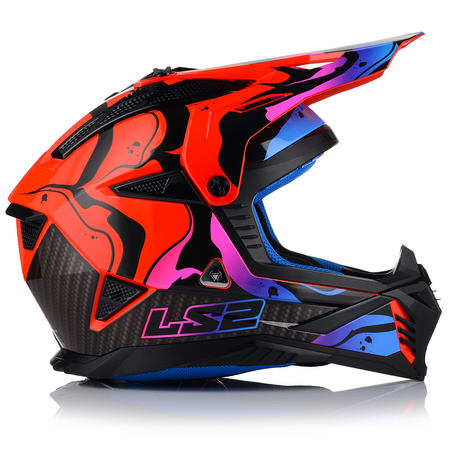 KASK MOTOCYKLOWY | LS2 MX708 FAST II + GOGLE | LEKKI ENDURO CROSS QUAD ATV