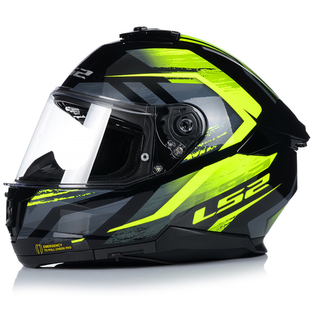 KASK MOTOCYKLOWY LS2 FF808 STREAM II FURY KEVLAR SYSTEM PINLOCK + BLENDA