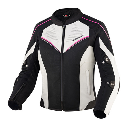 KURTKA MOTOCYKLOWA | REBELHORN HIFLOW IV | DAMSKA TEKSTYLNA WODOODPORNA + GRATISY