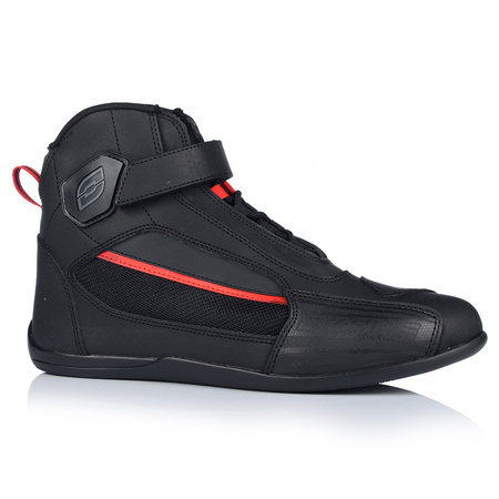 BUTY MOTOCYKLOWE | OZONE CITY BLACK | KRÓTKIE MĘSKIE SKÓRZANE + GRATIS