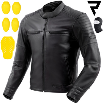 KURTKA MOTOCYKLOWA | REBELHORN HUNTER II | MĘSKA SKÓRZANA KLASYCZNA + GRATIS