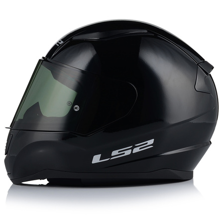 KASK MOTOCYKLOWY LS2 FF353 RAPID II CZARNY POŁYSK ECE 22.06 + CIEMNA SZYBA
