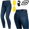 SPODNIE MOTOCYKLOWE | OZONE STRIKER SLIM FIT | DAMSKIE JEANSY BLUE + GRATIS