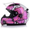 KASK MOTOCYKLOWY LS2 FF353 RAPID II POPPIES DAMSKI RÓŻOWY  + NIEBIESKA SZYBA