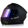KASK MOTOCYKLOWY LS2 FF808 STREAM II CZARNY MAT MĘSKI BLENDA + TĘCZOWA SZYBA
