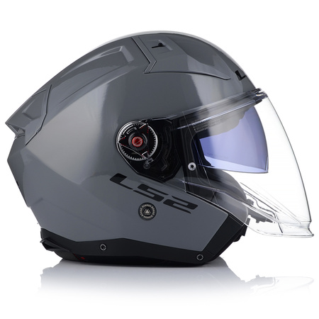 OTWARTY KASK MOTOCYKLOWY LS2 OF603 NARDO GREY + PINLOCK ANTYPARA + BLENDA