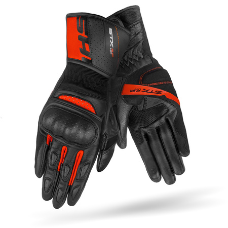 RĘKAWICE MOTOCYKLOWE | SHIMA STX 2.0 RED | DAMSKIE SKÓRZANE DŁUGIE +GRATIS