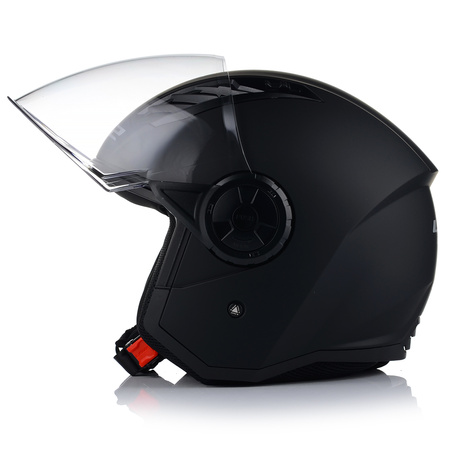 OTWARTY KASK MOTOCYKLOWY LS2 OF616 AIRFLOW II CZARNY MAT SKUTER CHOPPER