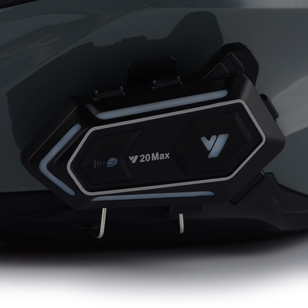 KASK MOTOCYKLOWY VITO MOLINO GREY ENDURO CROSS QUAD ATV + INTERKOM + BLENDA