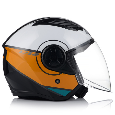 OTWARTY KASK MOTOCYKLOWY LS2 OF616 AIRFLOW II COVER LEKKI NA SKUTER CHOPPER