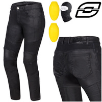 SPODNIE MOTOCYKLOWE | OZONE ROXY BLACK | DAMSKIE  JEANSY SLIM FIT + GRATIS