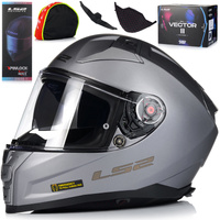 KASK MOTOCYKLOWY LS2 FF811 VECTOR II WŁÓKNO SZKLANE + PINLOCK + BLENDA