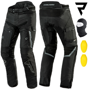SPODNIE MOTOCYKLOWE | REBELHORN PATROL | TEKSTYLNE WENTYLOWANE + GRATISY