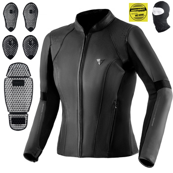 KURTKA MOTOCYKLOWA | SHIMA MONACO 2.0 BLACK | DAMSKA SKÓRZANA + GRATIS